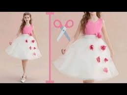 طريقة قص و تفصيل فستان سواريه بناتي رقيق جدا بدون باترون و بطريقه سهله للمبتدئين youtube fashion skirts ballet skirt