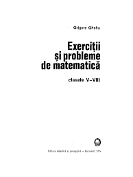 In primul rand, lectura are rolul de a forma gustul adolescentilor pentru literatura si pentru estetic. Exercitii Si Probleme De Matematica Clas Pdf