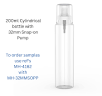 200ml Cylindrical PET Skincare Bottle | Plastic Cosmetic Bottle