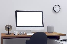 Dazwischen befindet sich der schreibtisch. Mac Schreibtisch Buro Kostenloses Foto Auf Pixabay