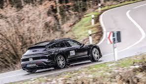 The wagon variant is essentially the same car with some unique body panels, a longer roof, and more interior and cargo space. Porsche Taycan Cross Turismo Hits The Road