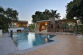 Pools can be as varied as the homes they. Indian Pool House By 42mm Architecture Boasts A Concrete Frame And A Transparent Middle Minimal Blogs