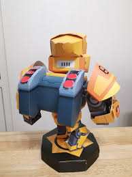 Кольца бравл старс, brawl stars. Genuine Official Supercell Brawl Stars Gold Mecha Bo Paper Toy Toys Games Others On Carousell
