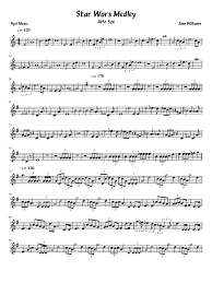In order to write a review on digital sheet music you must first have purchased the item. Star Wars Medley Vyrl Music Alto Sax John Williams