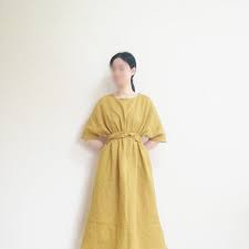 ハンドメイド リネンのaラインワンピース ハンドメイド洋裁ブログ yanのてづくり手帖 簡単大人服 子供服 小物の無料型紙と作り方 aライン ワンピース ワンピース 型紙 無料 ワンピース