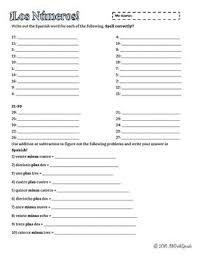 Spanish Numbers Practice 1 30 Spanish Numbers Middle School Spanish Spanish