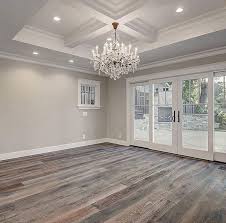 Different shades and hues of gray blend well with a. Obsessed With Gray Wood Flooring Home House Design House Interior