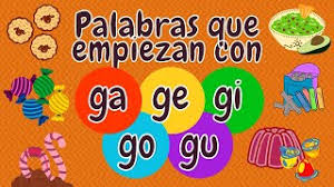 Palabras Que Empiezan Con Ga Ge Gi Go Gu