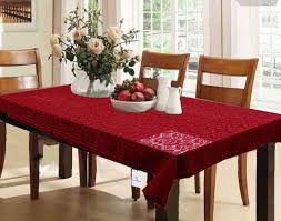 But using a waterproof cover outside is also an acceptable option. Kuber Industries Cotton Dining Table Cover 6 Seater Maroon Amazon In Home Kitchen
