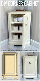 Put every inch of your bathroom to good use with a corner bathroom cabinet to store toiletries and other medical necessities neatly and securely. Build This Space Smart Corner Cabinet With The Free Building Plans From Saws On Skates At Remo Bathroom Corner Cabinet Corner Furniture Cabinet Furniture Plans
