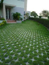 Turf Paving At A Farmhouse In Surat Pavers Backyard Backyard Backyard Landscaping