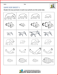 Measurement is all about comparisons. Size Worksheets Bigger Smaller Or The Same Size