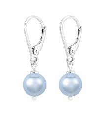 Earrings Light Blue Pearl 925 Silver Arlizi 1532 Arlizi Jewelry Webshop