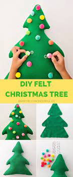 Diy Felt Christmas Tree Hello Wonderful Felt Christmas Tree Diy Felt Christmas Tree Felt Christmas
