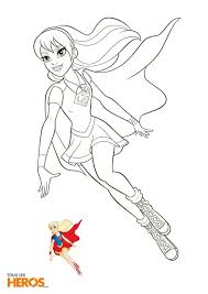 Super Girl Dans La Serie Animee Dc Super Hero Girls Coloriage Super Heros Coloriage Coloriage Ladybug