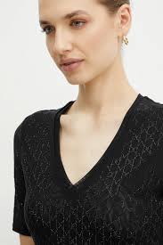 Tričko Marciano Guess ARIA, barva černá