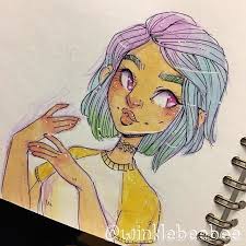 November 28th Dailydrawing Colors I Call This One Hands Are Ridiculously Hard To Draw But Now I M Going To Figur Cute Drawings Art Sketches Character Art