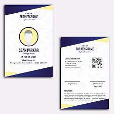 تصميم بطاقة الهوية identity card design card design id card template