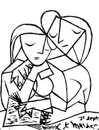 Pablo picasso was one of the most influential artists of the 20th century. Coloring Page Art Famous Paintings Picasso Two Girls Reading 4