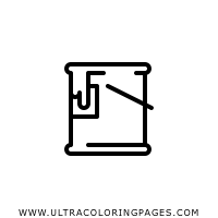 Drawing for adults and kids. Paint Can Coloring Page Ultra Coloring Pages