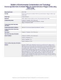 By springer science and business media llc. Pdf Bulletin Of Environmental Contamination And Toxicology Powered By Editorial Manager And Produxion Manager From Aries Systems Corporation Vaishali Khaparde And Pradeep Pipalatkar Academia Edu