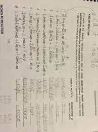 In this chemistry worksheet, students balance 6 chemical equations and name the types of reaction represented as well as complete 2 short answer questions. For Each Of The Following Chemical Reactions Labe Chegg Com