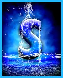 My First Initial Water Theme Perfect Sense I Am A Pisces Absolutely Love The Water Lettering Alphabet Alphabet Letters Design Alphabet Wallpaper