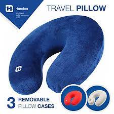 Travel Pillow Made Of Memory Foam With 3 Pillow Cases Your Best Neck Support On A Train Airplane Car Bus Travel Pillow Neck Pillow Travel Best Neck Pillow
