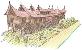 Sketsa rumah yang satu ini ternyata memiliki banyak jendela dan atapnya juga cukup runcing. 26 Sketsa Rumah Gadang Yang Unik Dan Menarik Joglo Joglo