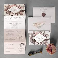 Belle Wedding Invitation Concertina Wedding Invitation Etsy Floral Wedding Invitations Fun Wedding Invitations Wedding Invitations With Pictures