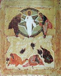 Transfiguration jesus christ russian icon gold foil mounted on wood 8 3/4. Description Of The Icon By Andrei Rublev Transfiguration Of God Rublev Andrey