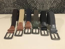 It serves up to black tie optional levels of formality when worn with a white shirt and conservative tie. Men S Braided Elastic Belts Textan Brand Sizes S Xxxl 6 Colors Brown Camel Navy Blue Safari