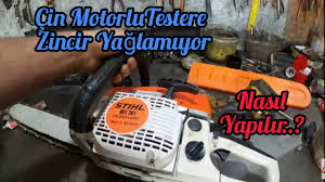 Stihl Ms 361 Cin Motorlu Testere Zincir Yaglamiyor Nasil Yapilir Youtube