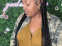 half fulani braids half knottless