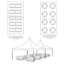 20 X 40 Frame Tent Table Chair Layout Wedding Table Layouts Tent Reception Party Layout