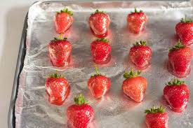 Glazed Strawberries Are Juicy With A Hard Candy Shell Recipe Candied Strawberries Recipe Strawberry Glaze Recipe Hard Candy Recipes
