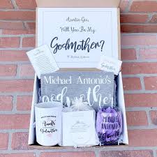 We've gathered a variety of godmother gifts, so whatever her style, you'll be able to express your gratitude for her incredible undertaking. Godmother Gift Godmother Box Godmother Proposal Etsy Godmother Gifts Personalized Godmother Gifts Godparent Request Ideas