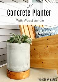 This tutorial offers a free template you can download to make a geometric planter mold out of cardboard. Diy Concrete Planter Pot With Wooden Base Tutorial