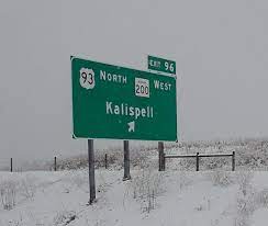 I 90 Exit 96 Us 93 North Mt 200 West Kalispell Highway Signs Interstate Highway Road Signs