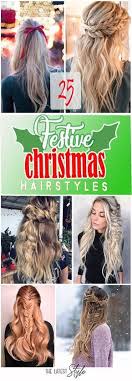It looks like a christmas present and you will be unique on christmas eve. 25 Festive Fabulous Christmas Hairstyles Christmas Fabulous Festive Hairstyles Hair Styles Christmas Hairstyles Trendy Hairstyles