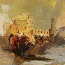 He had two pets — a dog and a donkey. Arabian Camel Paintings Fine Art America