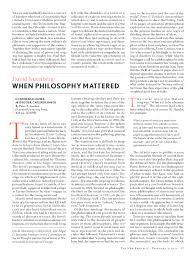 PDF) David Nirenberg, “When Philosophy Mattered,” The New Republic (3  February 2011): 39-43