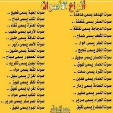 أصوات الحيوانات Learning Arabic Arabic Language Arabic Words