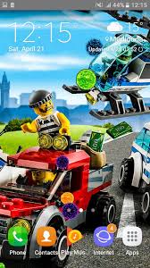 Iconic vehicles and buildings form the bustling backdrop. Hd Lego City Wallpapers Uhd For Android Apk Download