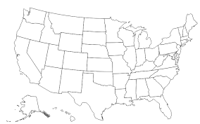If you travel a lot it could be fun to color in all of the places you have visited. Blank Us Map 50states Com