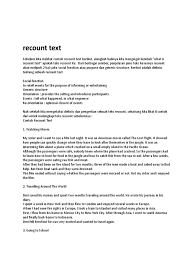 Soal historical recount text sma. Contoh Text Recount Indonesian Language