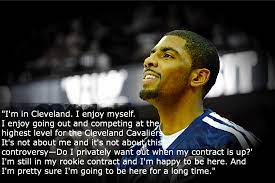 Kyrie irving's transformation starts with admission he needs lebron, cavs' new vets by shams. Kyrie Irving I M Happy To Be In Cleveland Waiting For Next Year