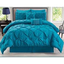 Black And Teal Comforter Set Walmart 8 Piece Rochelle Pinched Pleat Comforter Set Walmart Com Comforter Sets Teal Bedding Teal Comforter