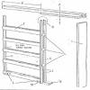 Steel upright universal pocket door frame for 2 in. 1