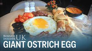 A London Restaurant Serves Giant Ostrich Eggs Youtube